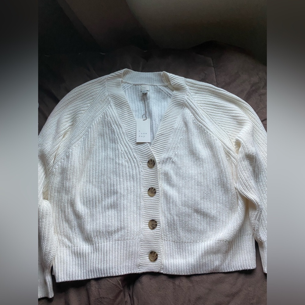 Cream cardigan